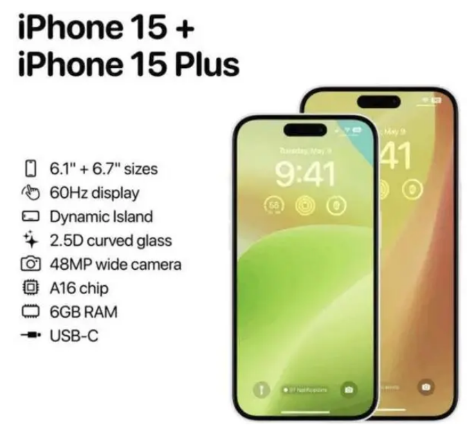 白朗苹果15维修服务分享iPhone15有哪些机型 